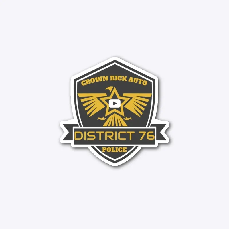 District 76 Die Cut Sticker!